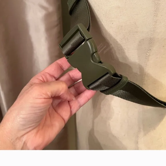 Tory Burch Olive Green Belt Bag Nylon Bum Bag - Picture 7 of 11